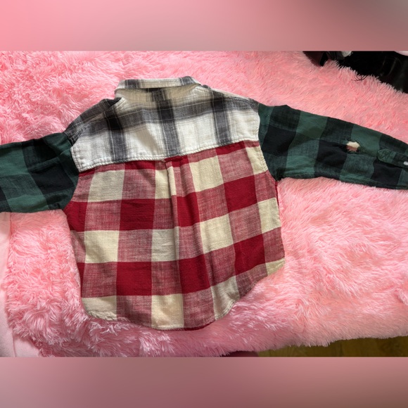 American Eagle Outfitters Multicolor Plaid Button Down Shirt - Picture 2 of 3